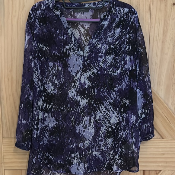 5/$10  Women’s purple sheer top - Picture 3 of 8